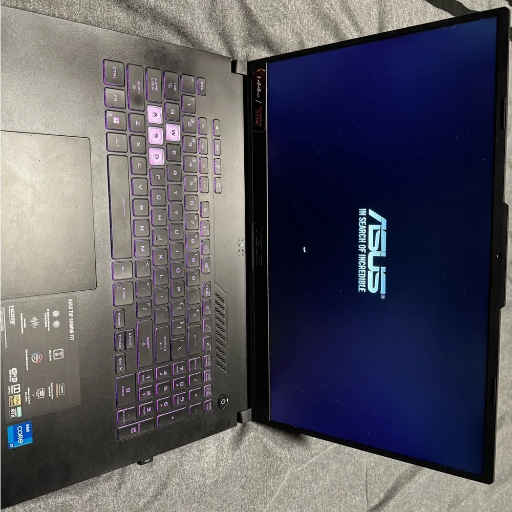 ASUS Black Slim Laptop with RBG Keyboard